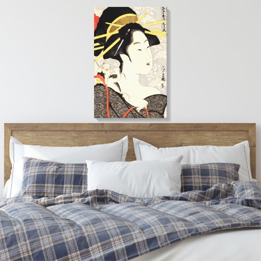 Japanse kunst canvas afdruk (Insitu (Slaapkamer))