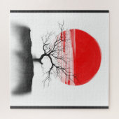 Japanse kunst design legpuzzel (Horizontaal)