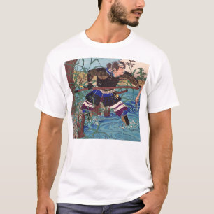 Japanse kunst - een Samurai klaar om aan te vallen T-shirt