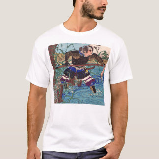 Japanse kunst - een Samurai klaar om aan te vallen T-shirt
