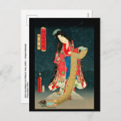 Japanse kunst feestdagenkaart (Voorkant / Achterkant)