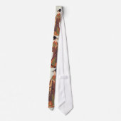 Japanse kunst Geisha Design Necktie Stropdas (Achterkant)