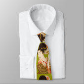 Japanse kunst Geisha Design Necktie Stropdas (Gebonden)