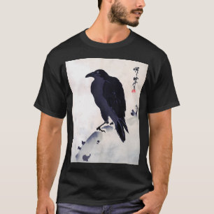 Japanse Kunst Japanse Woodblock Art Print Kraai Ky T-shirt