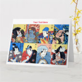 Japanse kunst kaart (Gele Bloem)