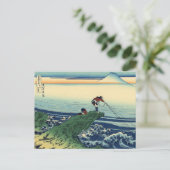  Japanse kunst Kajikazawa Fisherman Briefkaart (Staand voorkant)