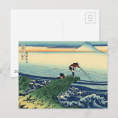  Japanse kunst Kajikazawa Fisherman Briefkaart (Voorkant / Achterkant)