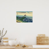  Japanse kunst Kajikazawa Fisherman Poster (Keuken)