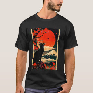 Japanse Kunst Katten Kawaii Kat Tee Japan Stijl Ke T-shirt