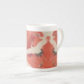 Japanse kunst Kimono kranen Bone China Mok (Voorkant rechts)