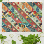 Japanse kunst kimono theedoek (Gevouwen)