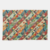 Japanse kunst kimono theedoek (Horizontaal)