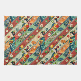 Japanse kunst kimono theedoek