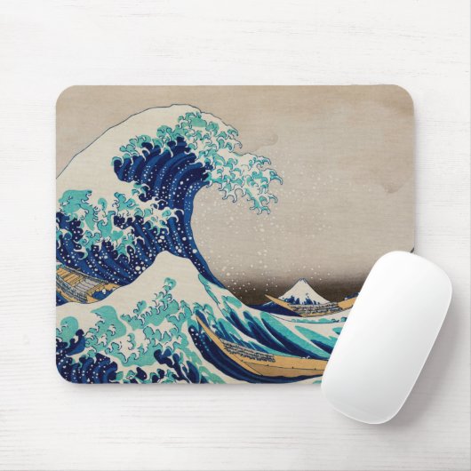 Japanse kunst met "Great Wave" Muismat (Met muis)