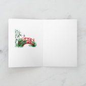 Japanse kunst met sol bedankkaart (Binnen)