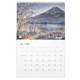 Japanse Kunst Muurkalender 2027 - Jaar van de Scha Kalender
