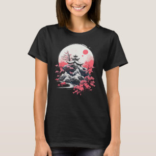 Japanse kunst Nihonga Traditionele Japanse schilde T-shirt