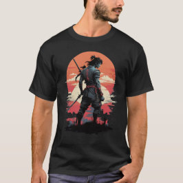 Japanse Kunst Ninja Anime Stijl Samurai T-shirt