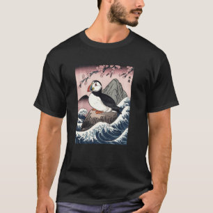 Japanse Kunst Papegaaiduiker Kyosai Antieke Japan T-shirt