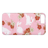 Japanse Kunst: Roze Sakura's & Konijnen iPhone 7 P Case-Mate iPhone Case (Achterkant (Horizontaal))