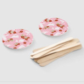 Japanse kunst Roze Sakuras & Rabbits Handwaaier (Niet-gemonteerd)