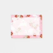 Japanse kunst: Roze Sakuras & Rabbits Post-it® Notes (Voorkant)