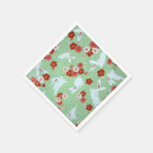Japanse kunst - Sakuras en Rabbits Paper Napkins Servetten (Hoek)