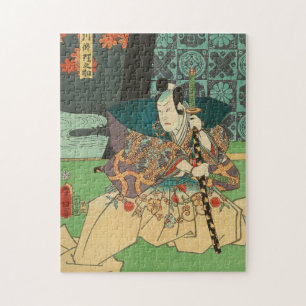 Japanse kunst - Samurai Holding A Katana Sword Legpuzzel