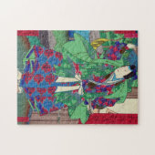 Japanse kunst - Samurai in het Show van Kabuki Legpuzzel (Horizontaal)