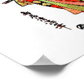  Japanse kunst - Samurai Poster (Hoek)