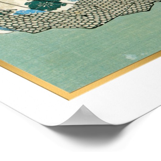  Japanse Kunst Samurai Warrior in strijd Poster (Hoek)