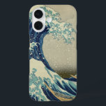 Japanse kunst, The Great Wave by Hokusai iPhone 16 Hoesje<br><div class="desc">36 Uitzicht Fuji: The Great Wave Off the Coast of Kanagawa by Katsushika Hokusai from the Edo period, c. 1830. Aziatische fijne kunstnautische illustratie met een zeeseizoen van enorme vloedgolven met boten van mensen en de berg Fuji op afstand. Hoewel verondersteld om een getijdengolf te zijn, is het waarschijnlijker een...</div>