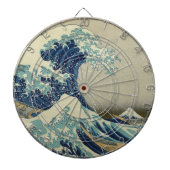  Japanse kunst, The Great Wave by Hokusai Dartbord (Voorkant)