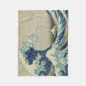  Japanse kunst, The Great Wave by Hokusai Fleece Deken (Voorkant)