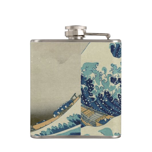  Japanse kunst, The Great Wave by Hokusai Heupfles (Achterkant)