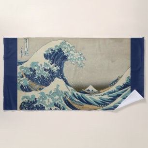 Japanse kunst, The Great Wave by Hokusai Strandlaken