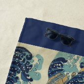 Japanse kunst, The Great Wave by Hokusai Strandlaken (In situ)