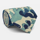 Japanse kunst, The Great Wave by Hokusai Stropdas (Opgerold)