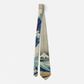 Japanse kunst, The Great Wave by Hokusai Stropdas (Achterkant)