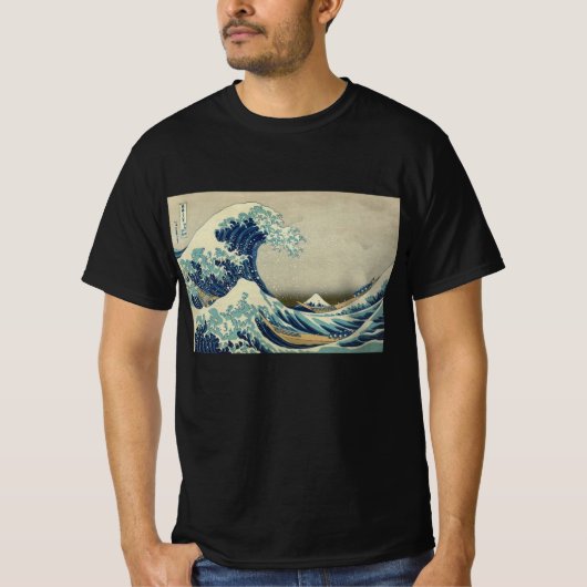  Japanse kunst, The Great Wave by Hokusai T-shirt (Voorkant)