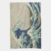  Japanse kunst, The Great Wave by Hokusai Theedoek (Verticaal)