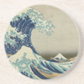 Japanse kunst, The Great Wave by Hokusai Zandsteen Onderzetter (Voorkant)