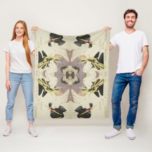 Japanse kunst Twee vrouw Fleece Deken