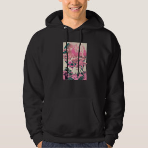 Japanse kunst Ukiyo-e Harajuku Style Cherry Blosso Hoodie