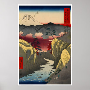 Japanse Kunst Ukiyo-E Poster Utagawa Hiroshige