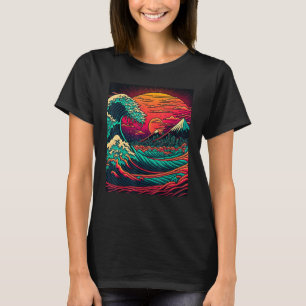Japanse kunst ukiyo-e-stijl Retrogolf geweldige go T-shirt