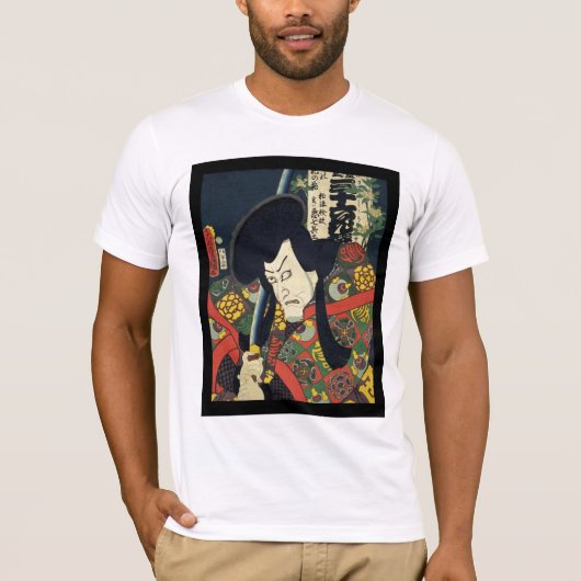 japanse kunst ukiyoe t-shirt (Voorkant)
