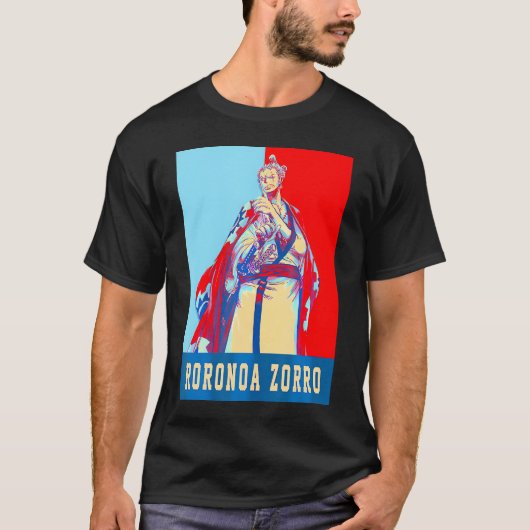 Japanse Kunst Zoro Anime T-shirt (Voorkant)