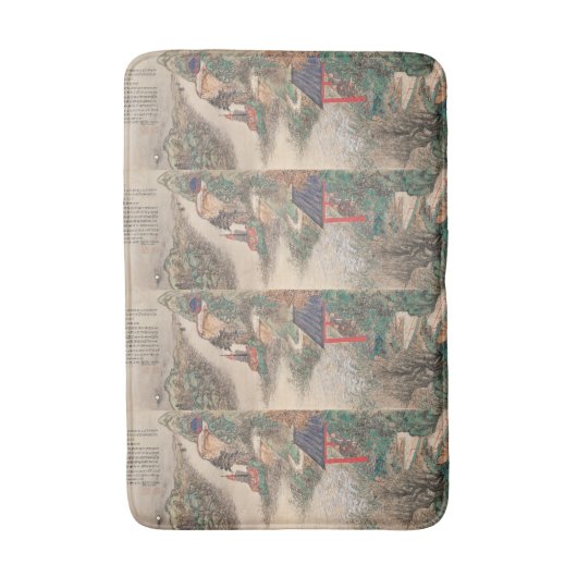 Japanse kunstbadmatten badmat (Voorkant Verticaal)