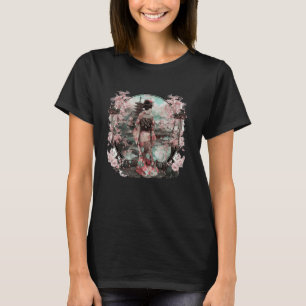 Japanse kunstbloem Onsen Floral Geisha T-shirt